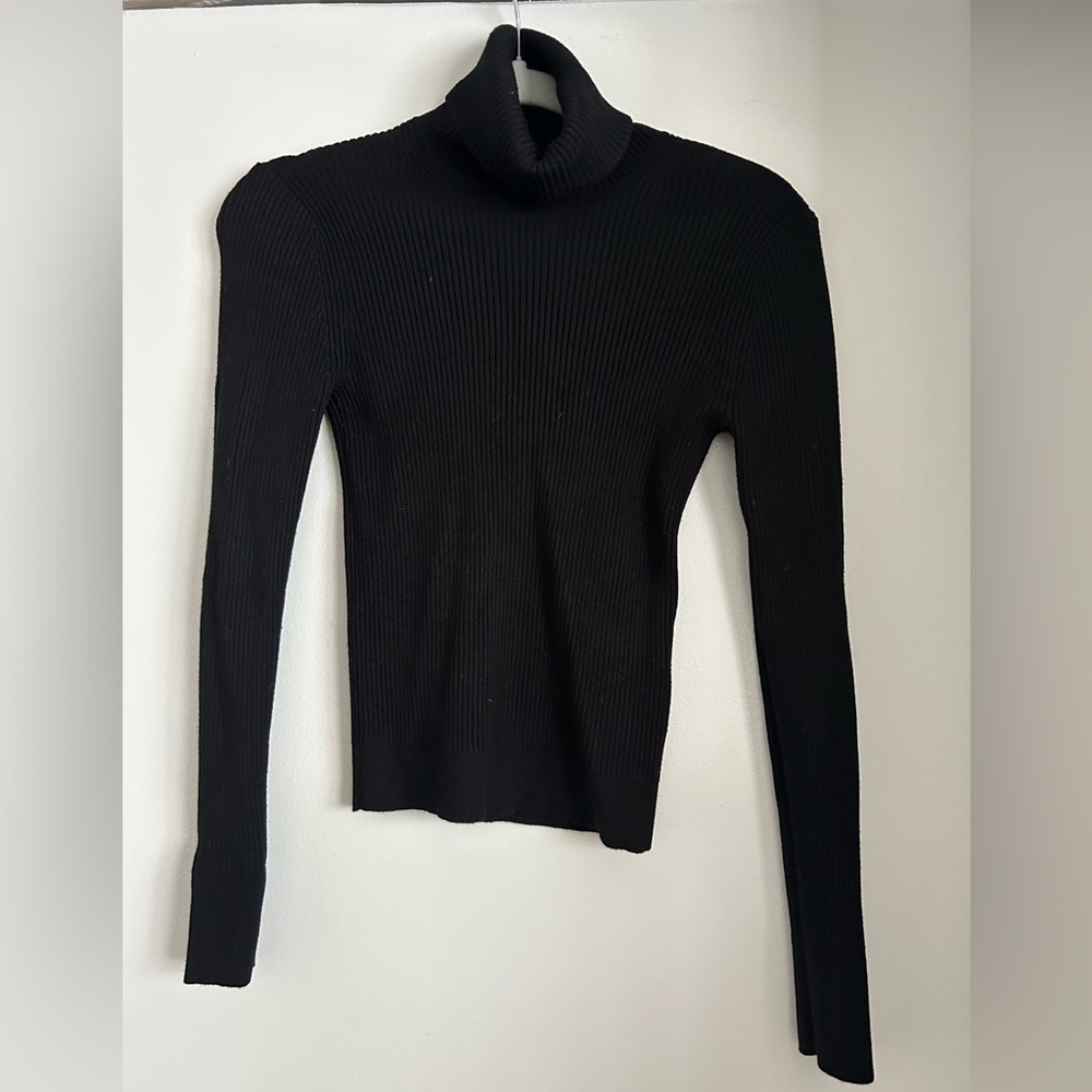 Abercrombie & Fitch Knit Black Turtleneck Sweater